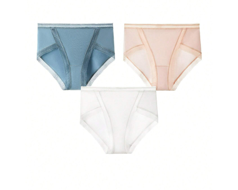 Panti Encaje Talla alta  color blanco- S